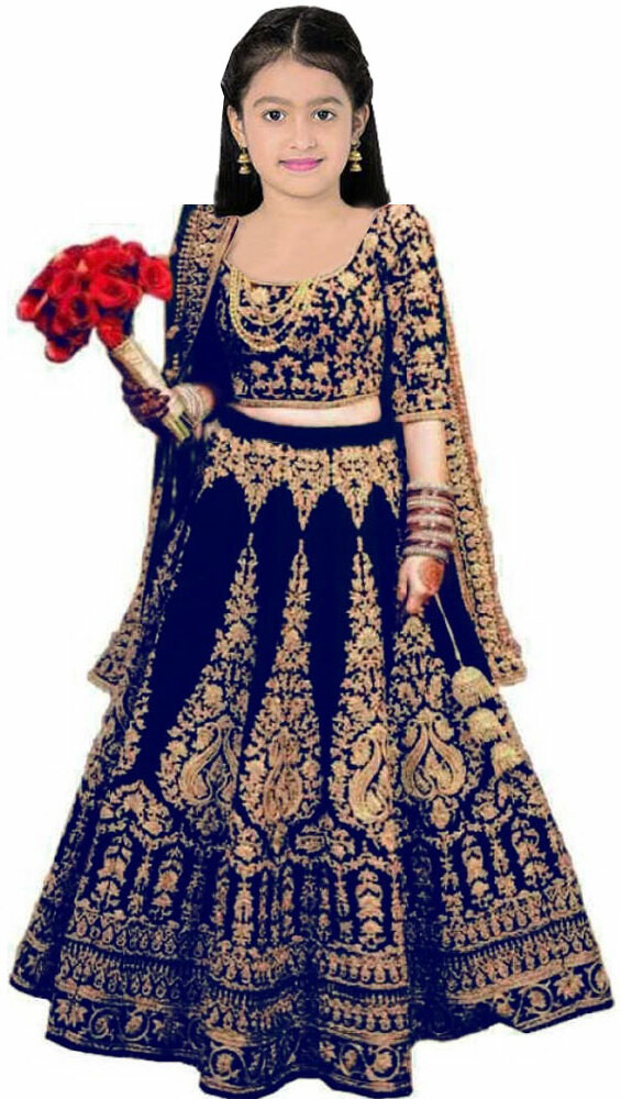 Zeel Clothing Silk Lehenga Choli (ZC7019_Beige_Free Size ) - CartNext.in