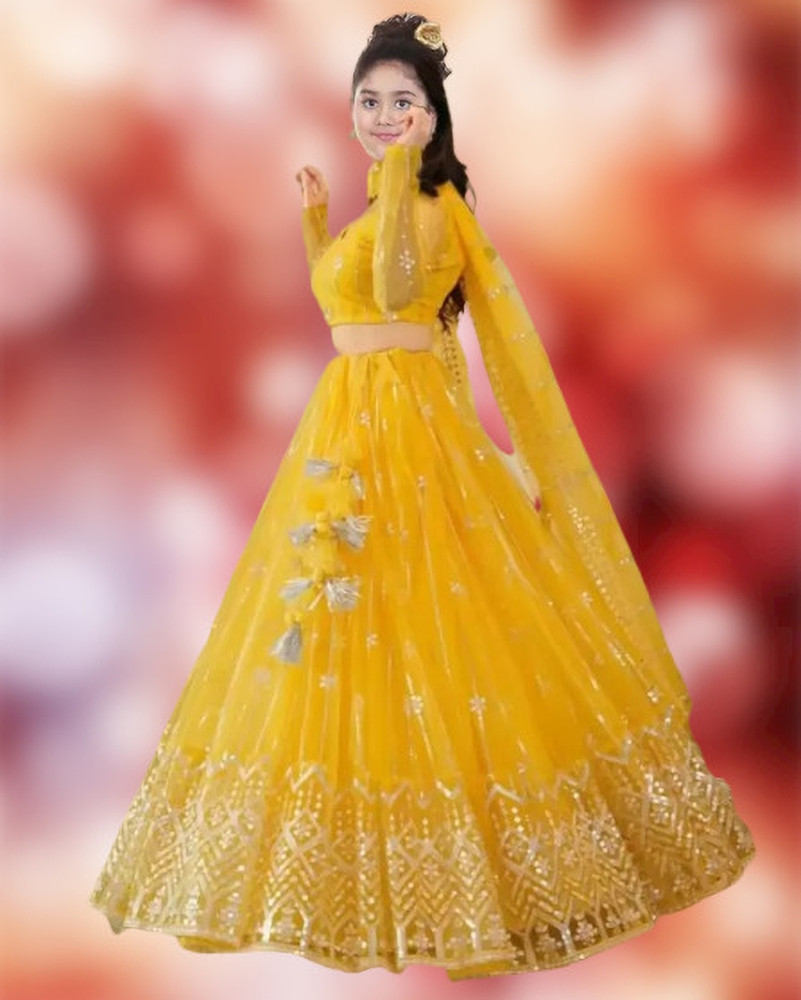 Yellow lehenga flipkart store