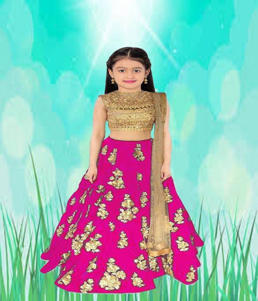 Pink Printed Lehenga - Style In Threads