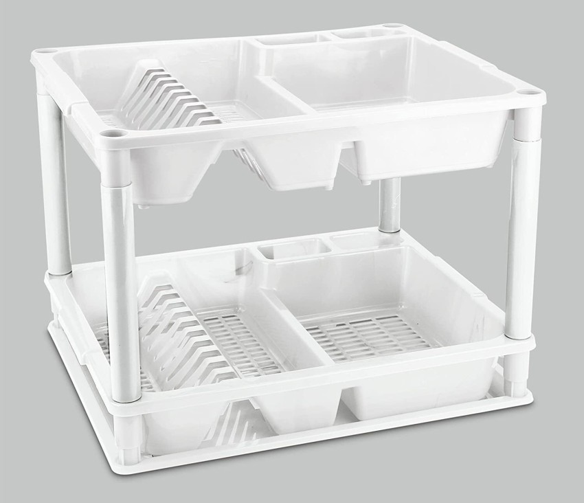 Buy Nayasa Fancy Double Decker Kitchen Tray, Utensils Drying Rack