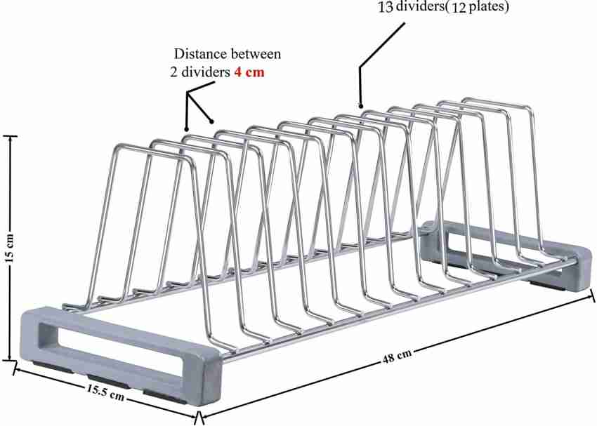 Plantex Plate Kitchen Rack Steel Stainless Steel Thali Stand/Rack for  Kitchen-Tandem Box Accessories-Set of 2 Price in India - Buy Plantex Plate  Kitchen Rack Steel Stainless Steel Thali Stand/Rack for Kitchen-Tandem Box