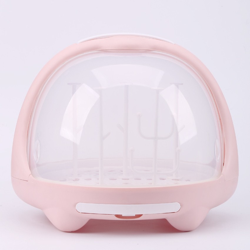 Plastic Dish Rack - Soft Pink