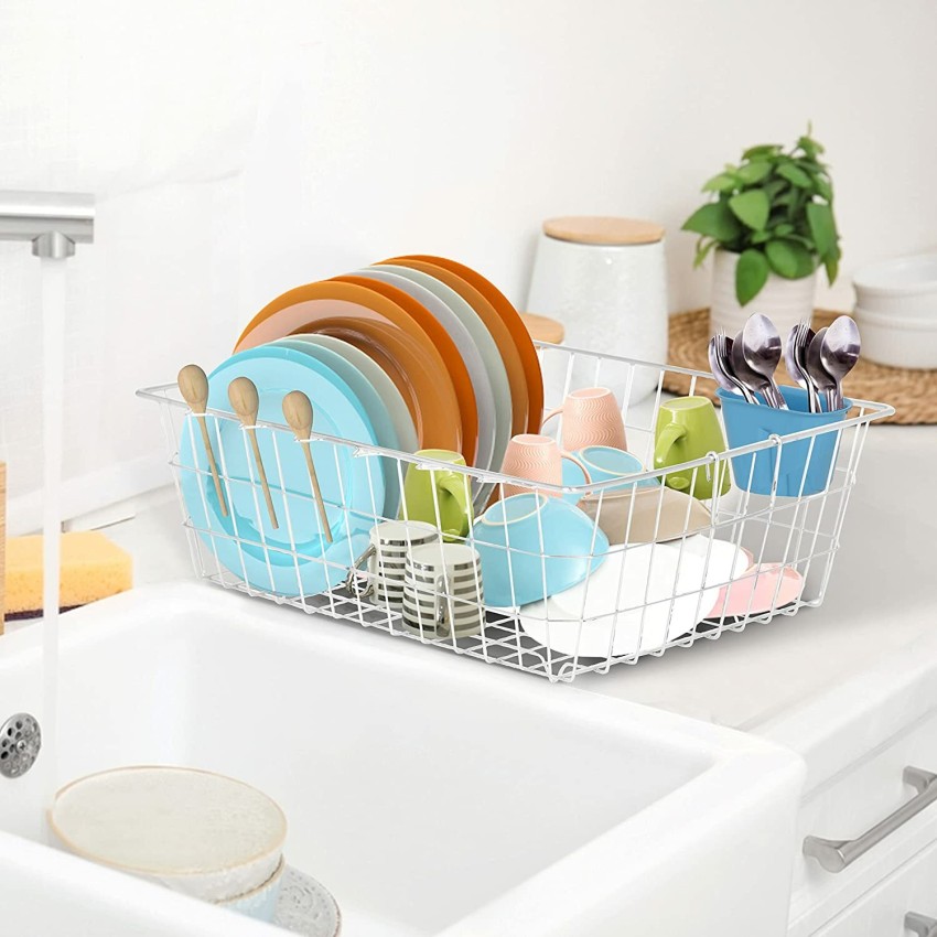 Flipkart SmartBuy Dish Drainer Kitchen Rack Plastic, Steel Price