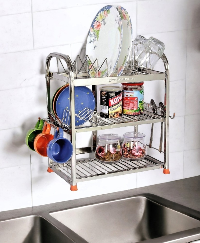 1pc Multi-function Dish Rack, Modern PP Dish Drying Rack For