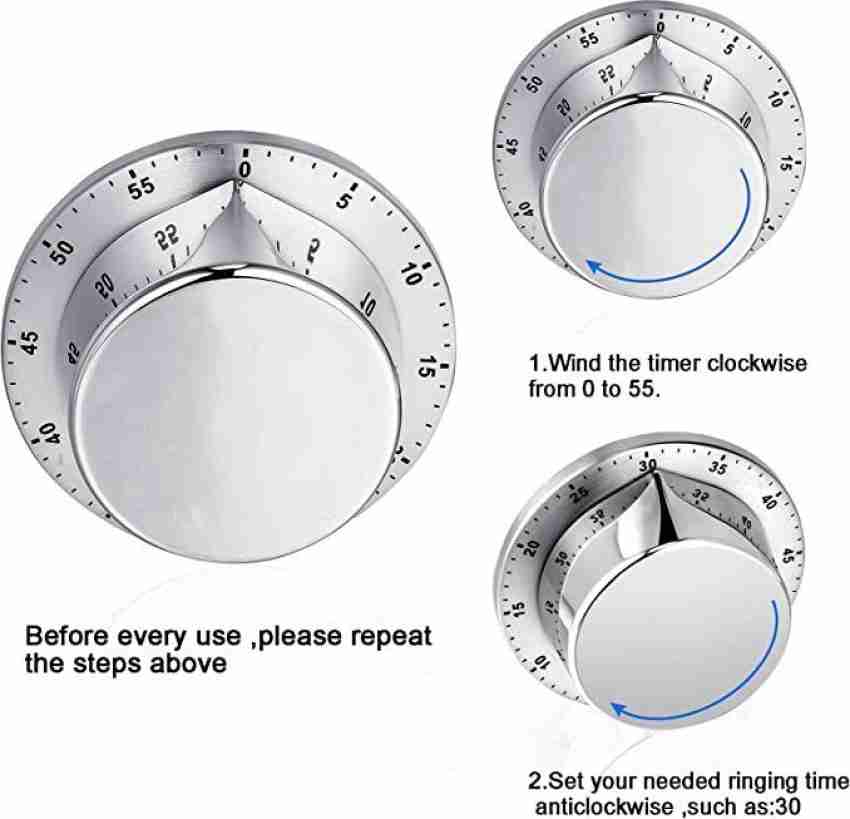 Lux Extra Loud 60 Minute Kitchen Timer (Set of 2)