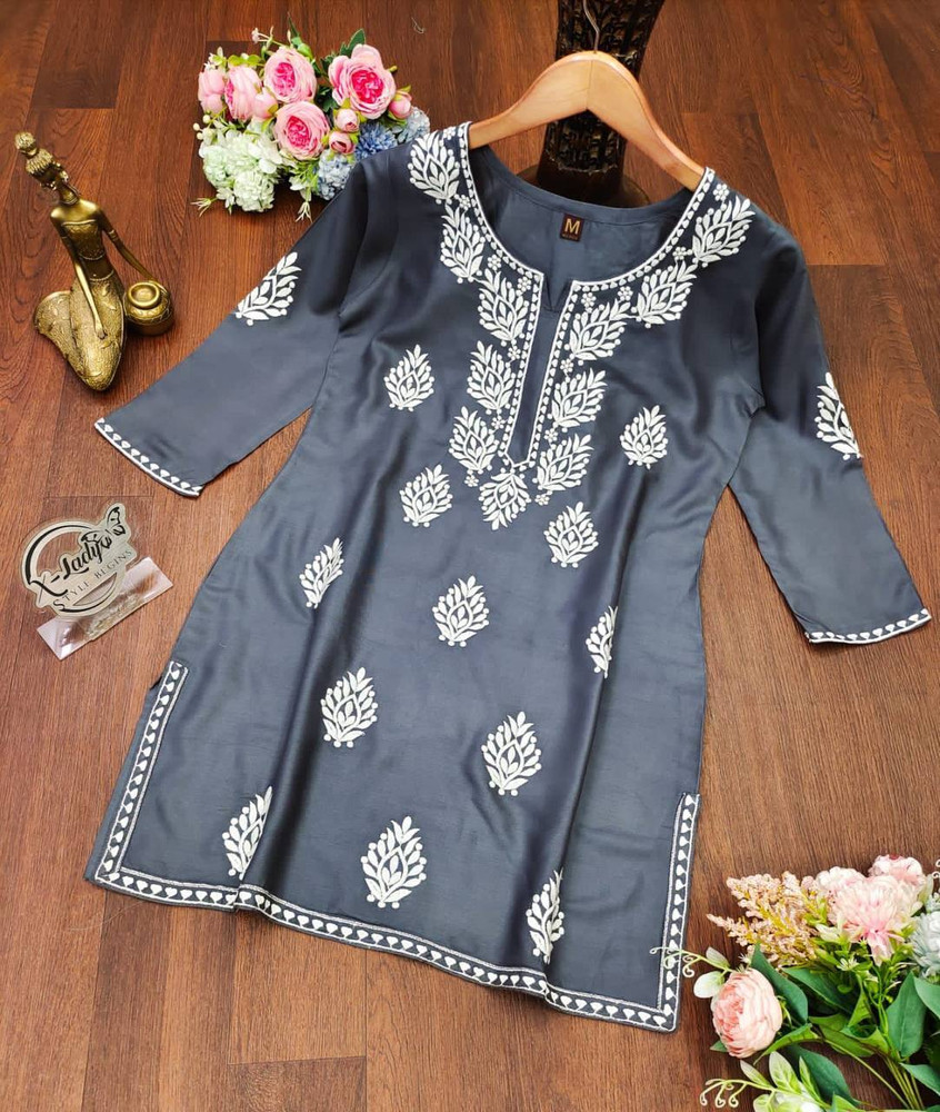 Ramesh creation Women Embroidered A line Kurta Buy Ramesh