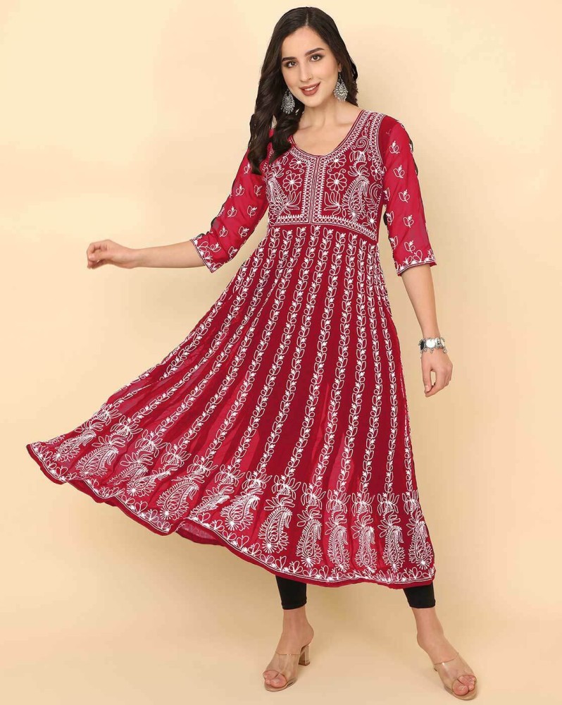 Flipkart clearance chikankari kurti