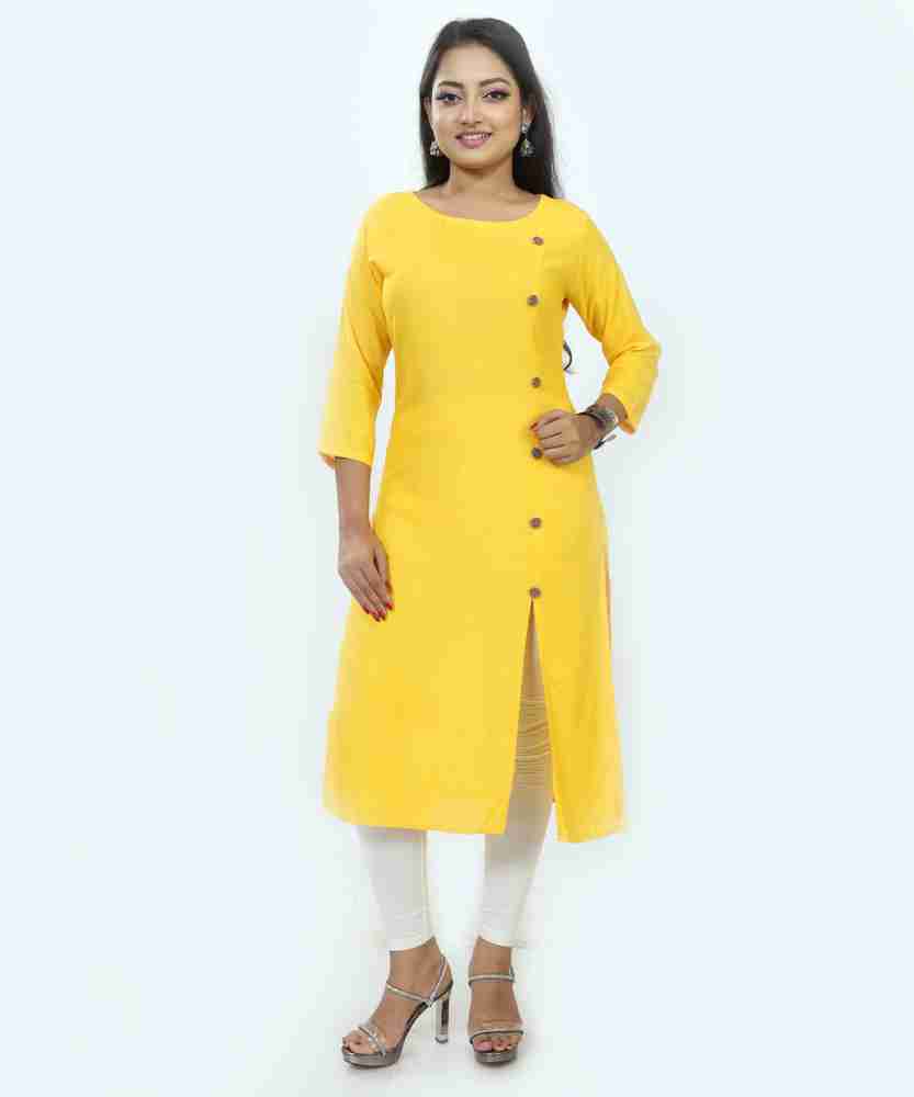 aradhya fashion Women Solid Trail Cut Kurta - Buy aradhya fashion ...