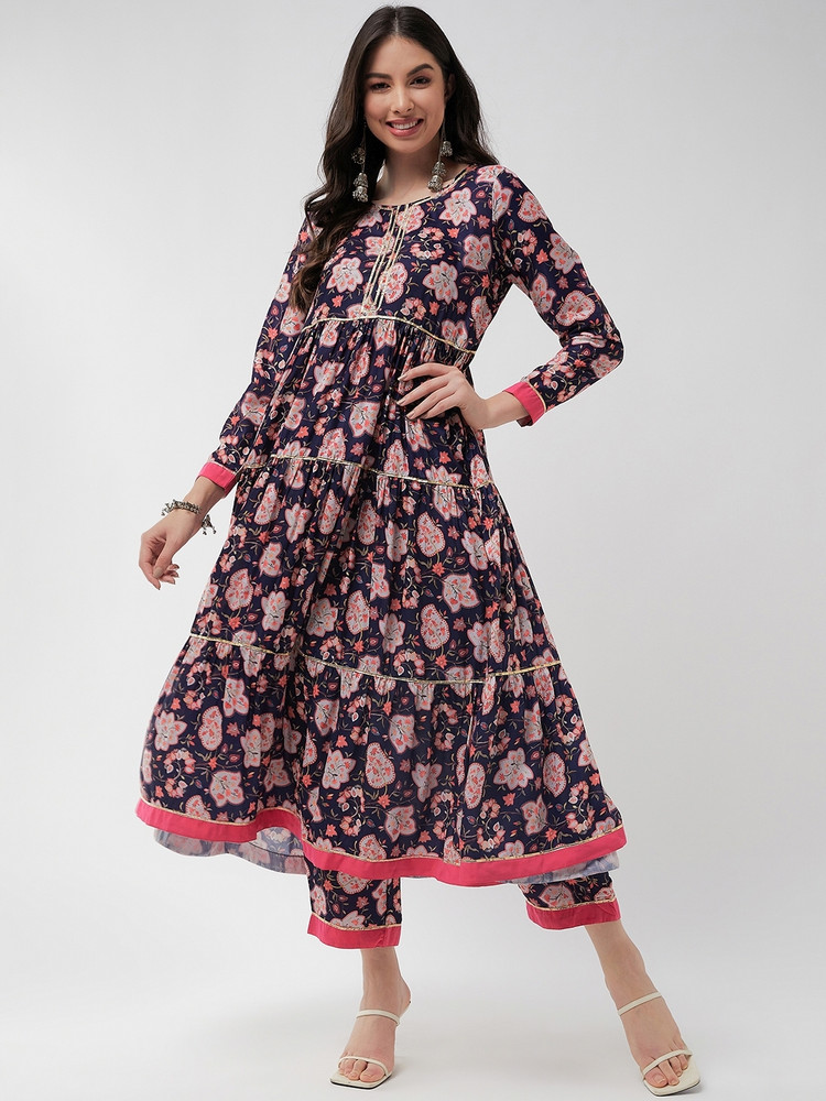 PANNKH Women Printed Flared Kurta - Buy PANNKH Women Printed Flared Kurta  Online at Best Prices in India | Flipkart.com