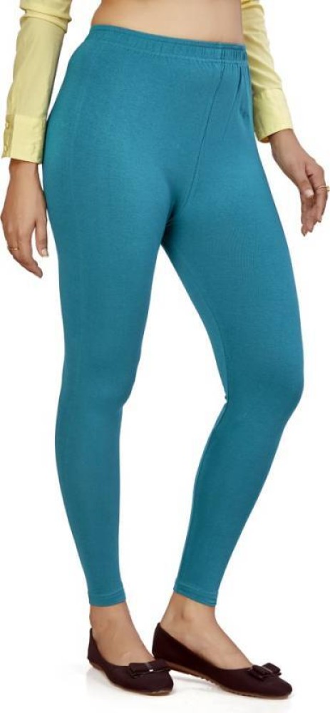 Buy online Dark Blue Solid Legging from Capris & Leggings for Women by W  for ₹330 at 59% off