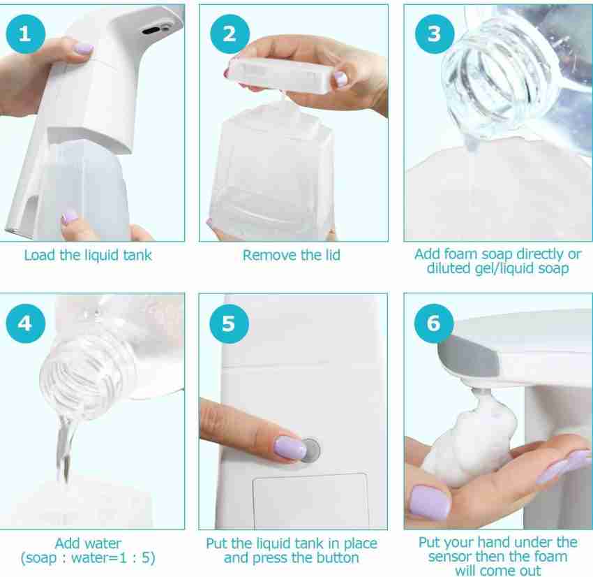 Automatic Soap Dispenser Hands-Free IR Sensor Touchless Foaming