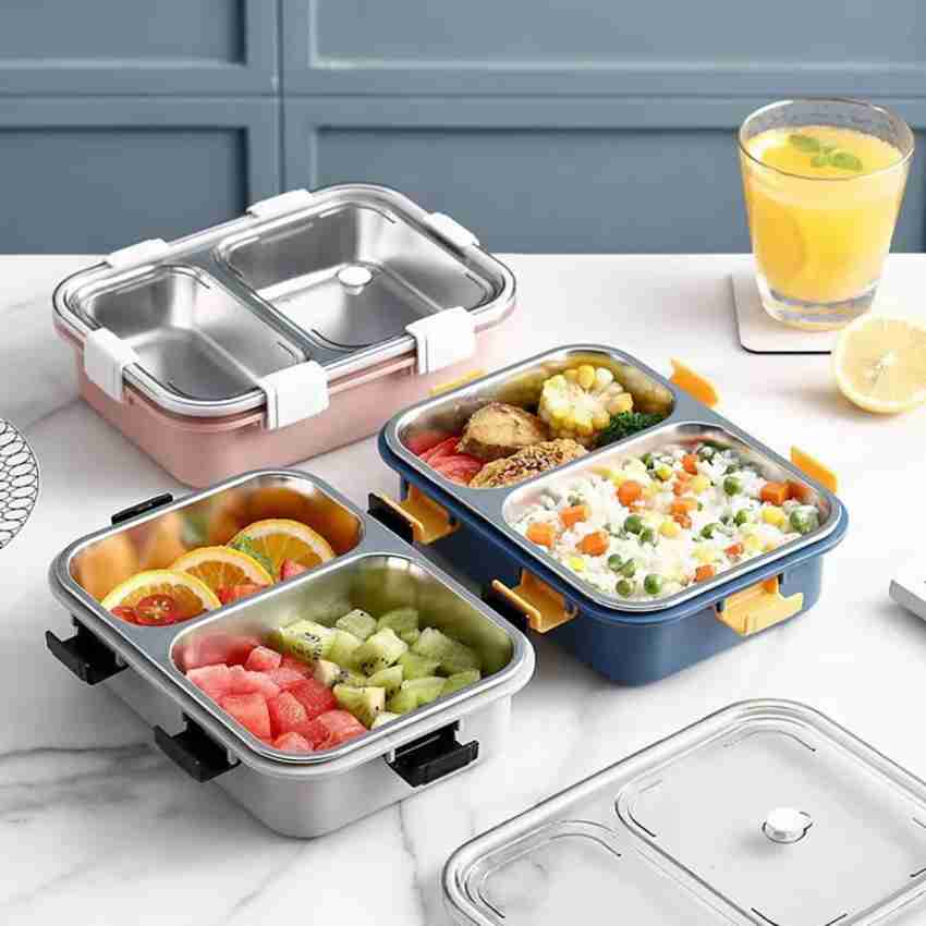 Keweis Bento Box Adult Lunch Box, Portable Insulated Lunch  Containers Set, 2-Tier Stackable Stainless Steel Bento Boxes with Thermal  Lunch Bag Soup Bowl, Leakproof Food Container: Home & Kitchen