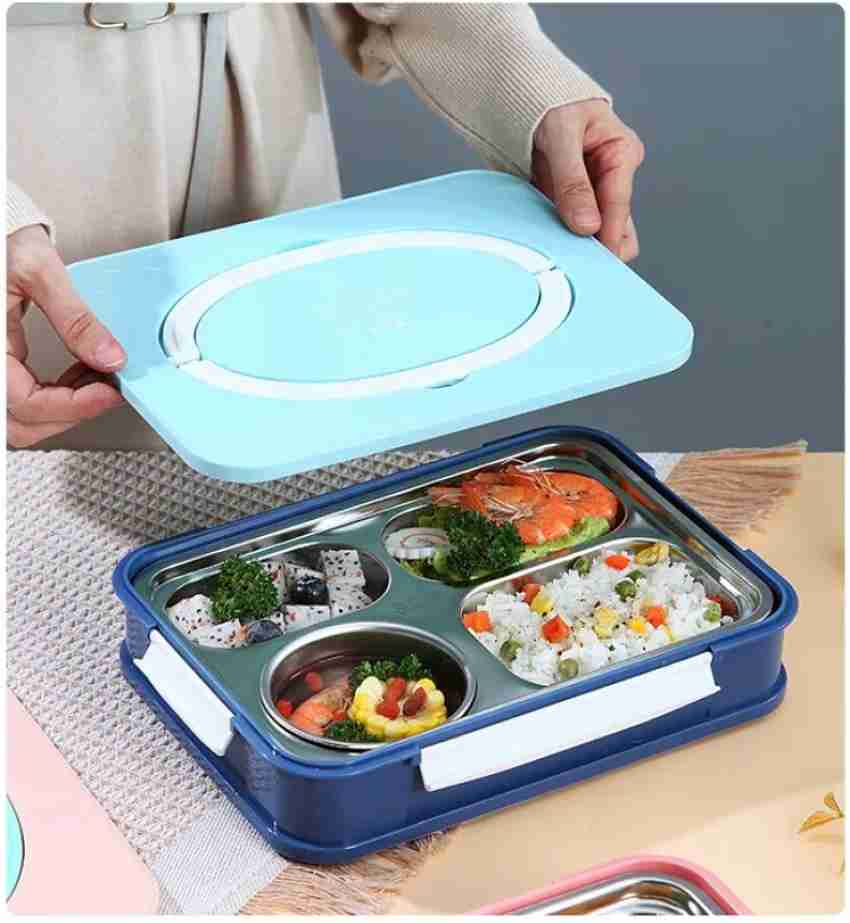 Bento Box,Hot Container With Handle, 1000Ml Stainless Steel Food