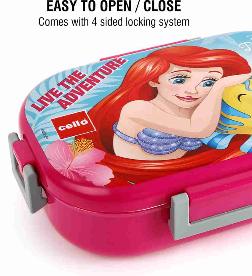 Flipkich Fancy Heavy Plastic Material Leak Proof Kids Barbie  Lunch Box For School 2 Containers Lunch Box 