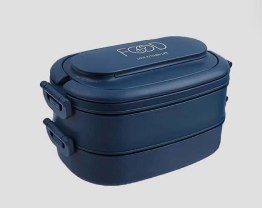 Adult Lunch Box 1200ML Double Layer Lunch Box with Spoon & Fork High C