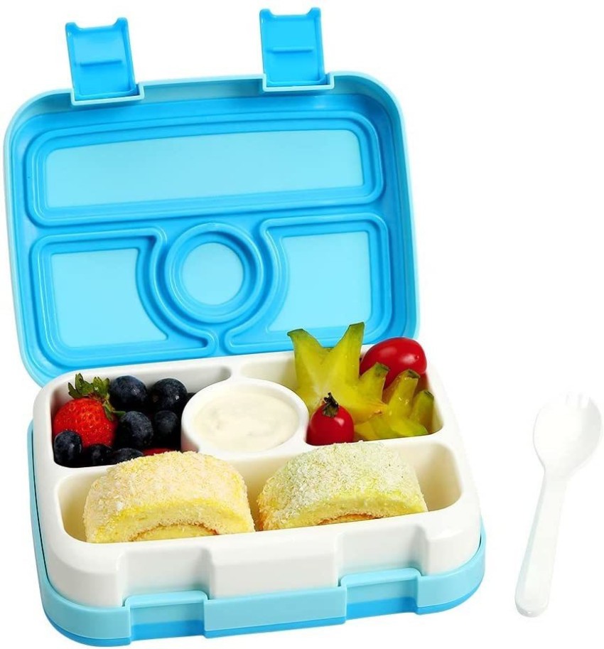 1300ml Bento Box 4 Divided Lunch Box with fork For Adults Kids Toddler  Bento Lunch Boxs