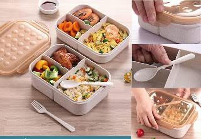 High Quality Wheat Straw Bento Box Rice Husk Lunch Box Wheat Fiber