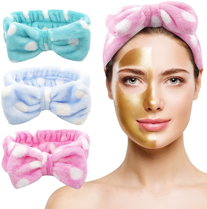 Buy Makeup Headband Lovely Soft Fleece Elastic Facial Hair Band for Spa  Shower Washing Face Red Online at desertcartINDIA