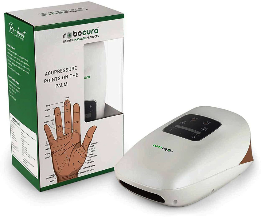 Robocura Electric Acupressure Hand and Palm Massager with Heat