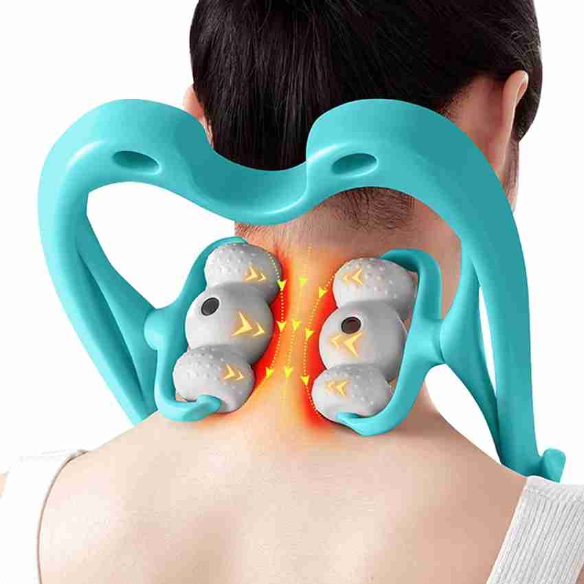 Neck Massager, Upgrade 6 Balls Massage Point Roller Massager for Neck Pain  Relief Handheld Massager Tool Suitable Legs Waist Neck and Shoulder Relaxer