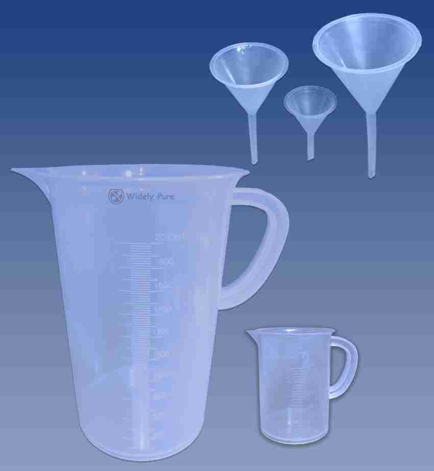 Wet Measure Spoons, Pitcher, & Funnel