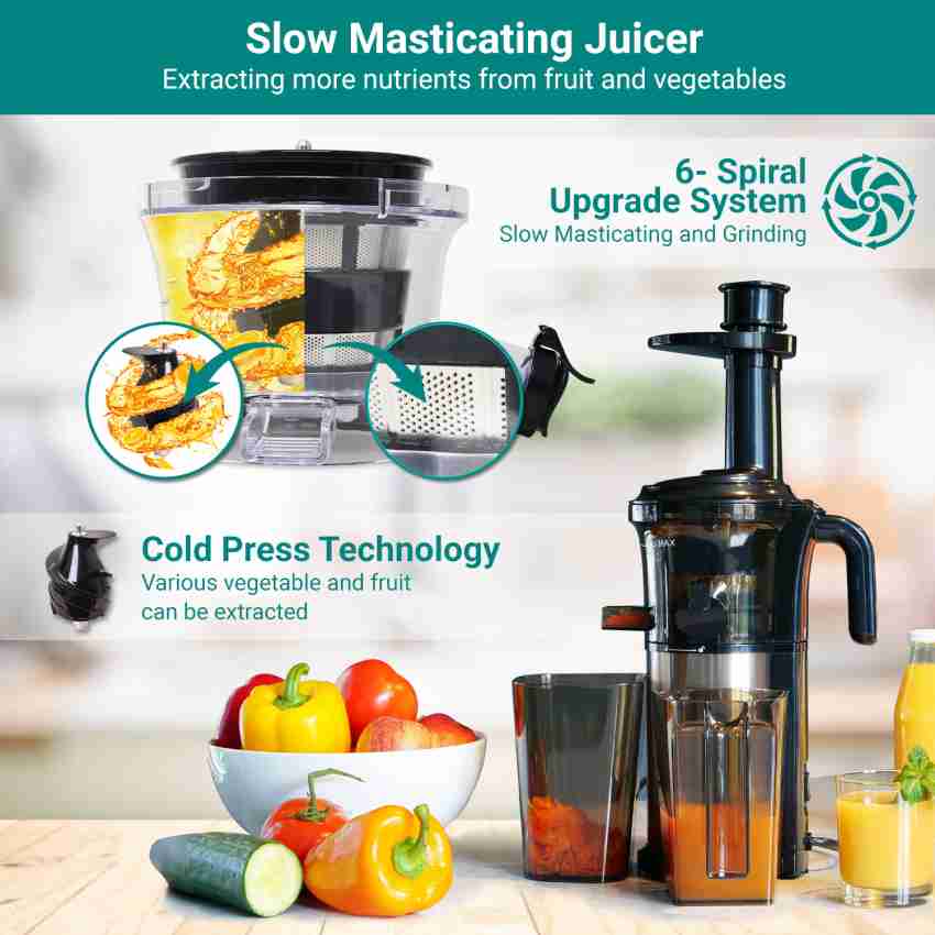 LEPL LSJ368 Bliss Cold Press Slow Juicer with Fruit & Vegetable Juicer, 99%  Pulp free 200 Juicer (2 Jars, Black) Price in India - Buy LEPL LSJ368 Bliss Cold  Press Slow Juicer