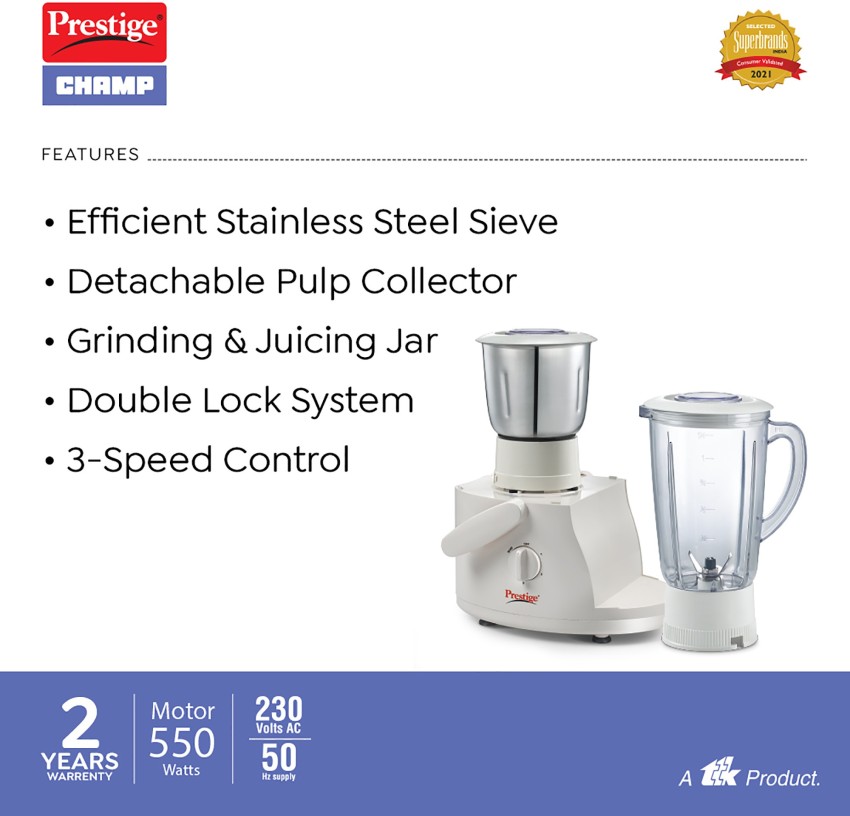 Odacio Dlx Cherry Red 550W Juicer Mixer Grinder Online