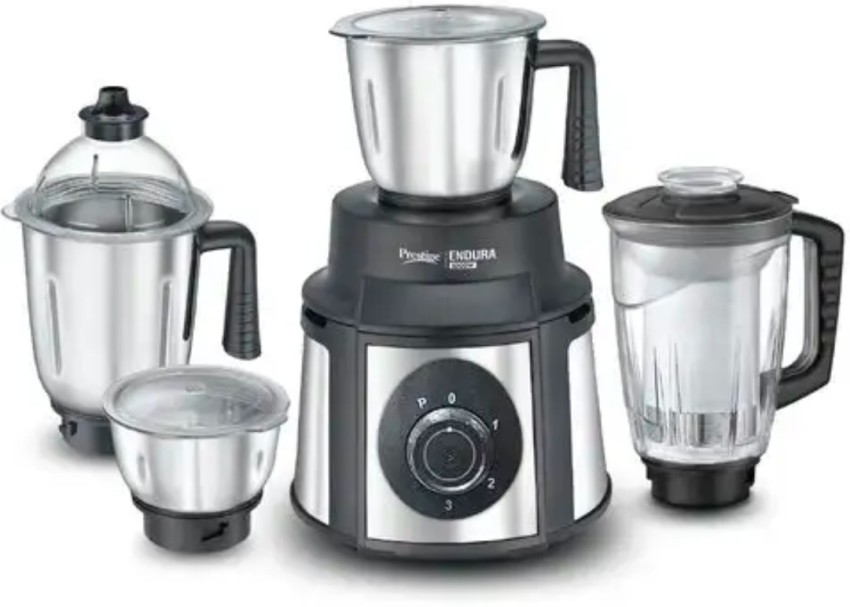 Amica Super Mixer Grinder 1000 W, 5 Jars (Black and Silver) with Multiple  Accessories