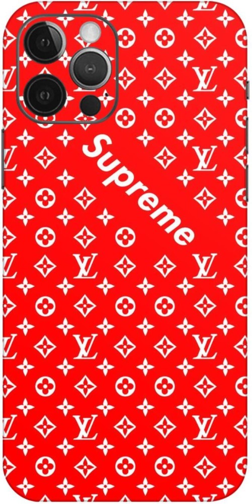 Louis Vuitton Supreme iPhone 13 Pro Phone Case Red