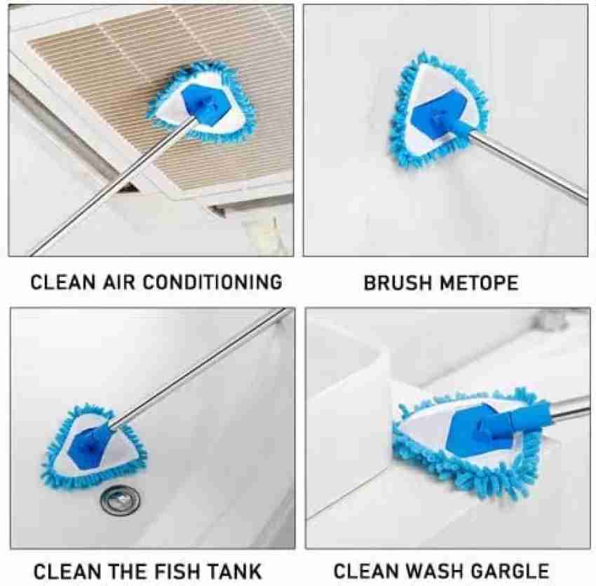 Foldable Microfiber Triangle Shape Fan Cleaning Duster Flexible