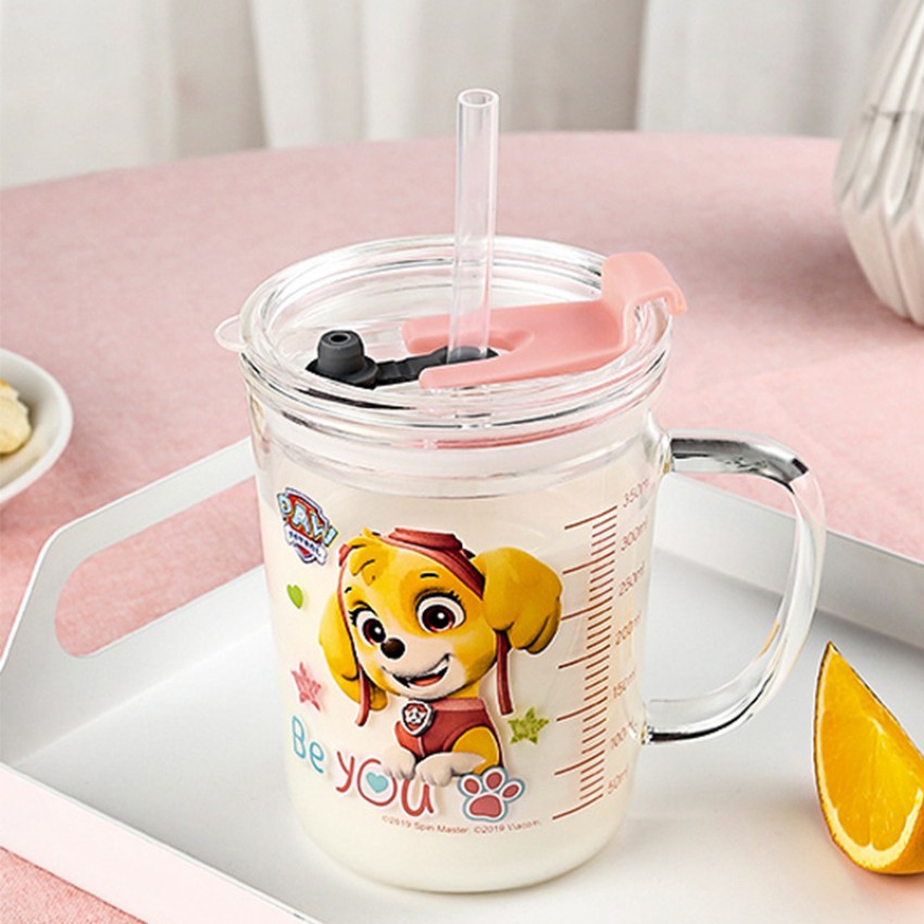 Windson store Milk for Kids Milk Cup with Straw and Handle with Lid Spill  Proof Cartoon Printed for Kids Milk Glass Sipper for Children Juice for  Adults Drinking & Cup for Kid (