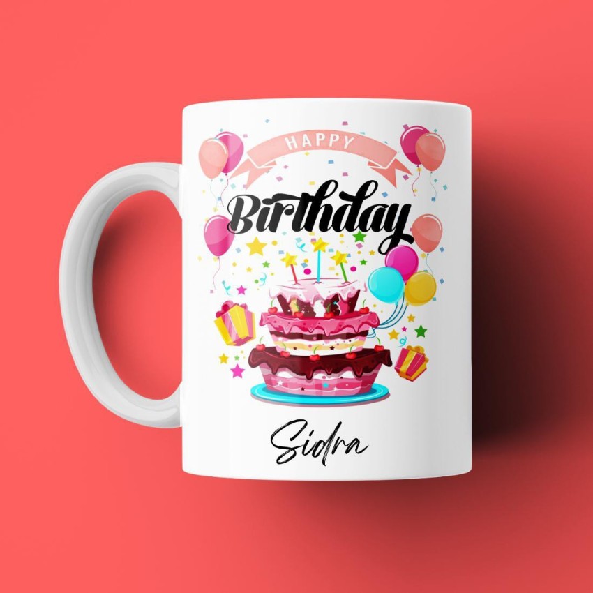 New Bursting with Colors Happy Birthday Sidra GIF and Video with Music |  Funimada.com