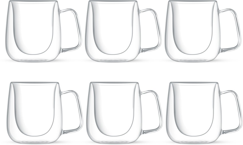 Buy Double Wall Tea Coffee Glass Mug 260ML Online - Treo by Milton