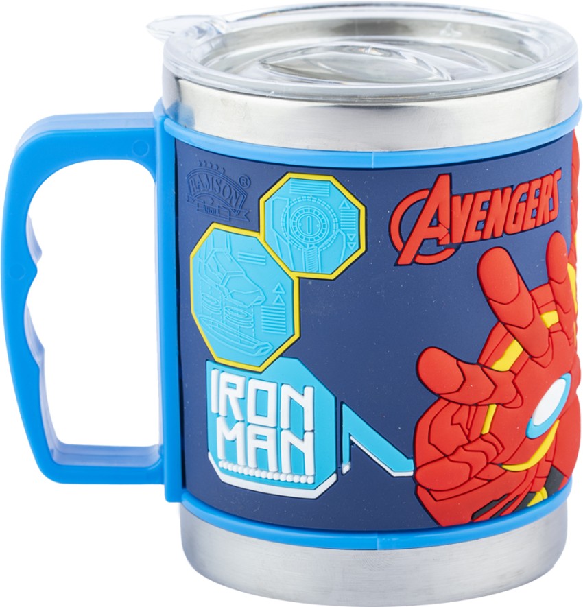 Ramson Milk Mug for Kids, Spiderman Design Stainless Steel