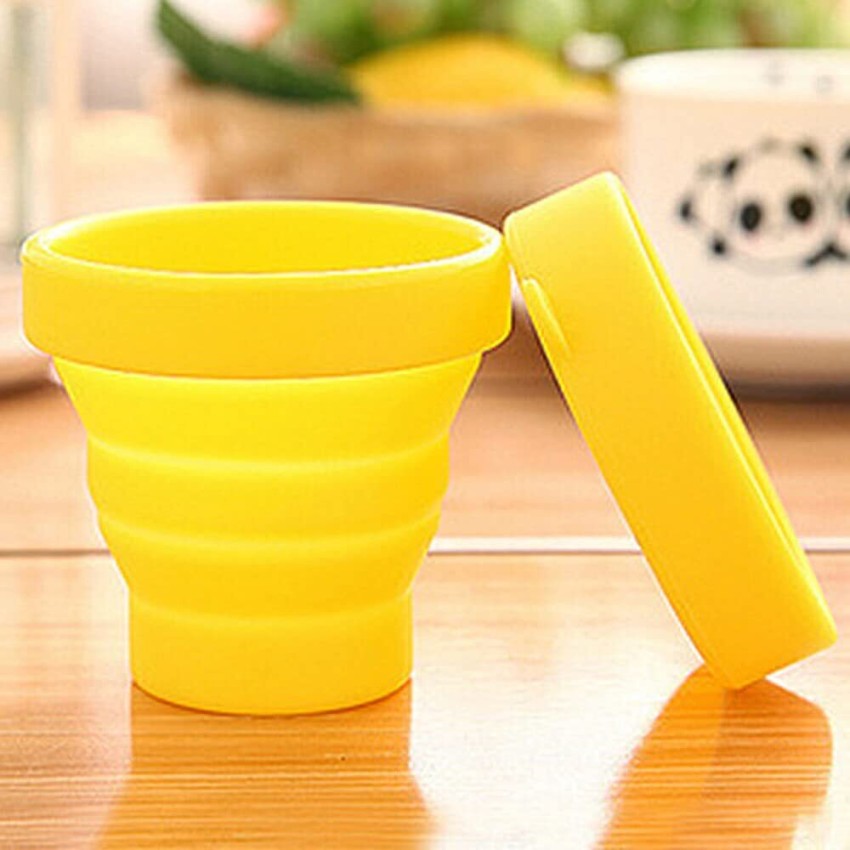 4 Colors 250ML Silicone Travel Cup Retractable Folding Coffee Cup