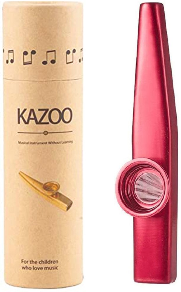  Kazoo Aluminum Alloy Mini Portable Kazoo Musical Instrument  with 5 Flute Diaphragm for Kids Adults Beginners (Gold) : Musical  Instruments