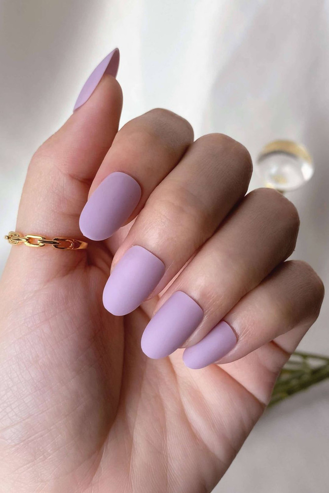 Purple Matte Acrylic Nails purple-matte-acrylic-nails