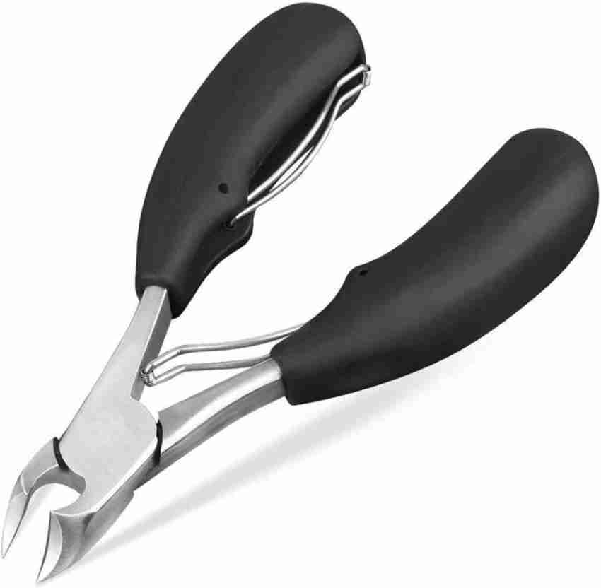 Toe Nail Clippers, Podiatrist Toenail Clippers for Thick Nails for Seniors  for Men Women (black)