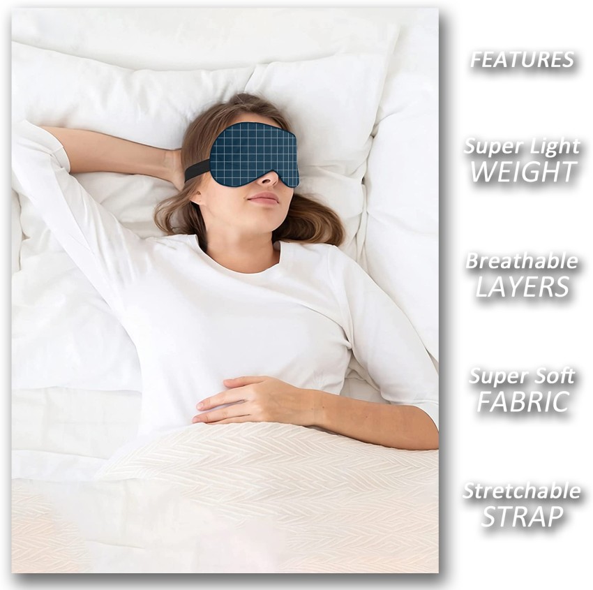 Juzzii Velvet Super Soft Blindfold Sleeping Eye Mask for Men Women