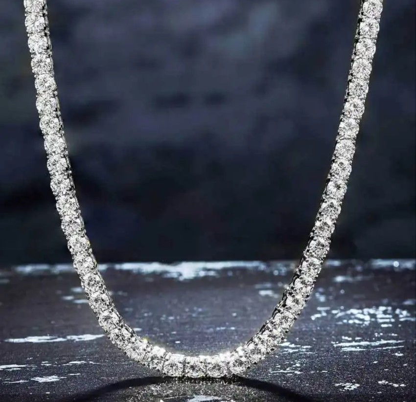 FashionLobby MC Stan CZ cubanchain NA, Silver Plated Stainless Steel Chain  Price in India - Buy FashionLobby MC Stan CZ cubanchain NA, Silver Plated  Stainless Steel Chain Online at Best Prices in