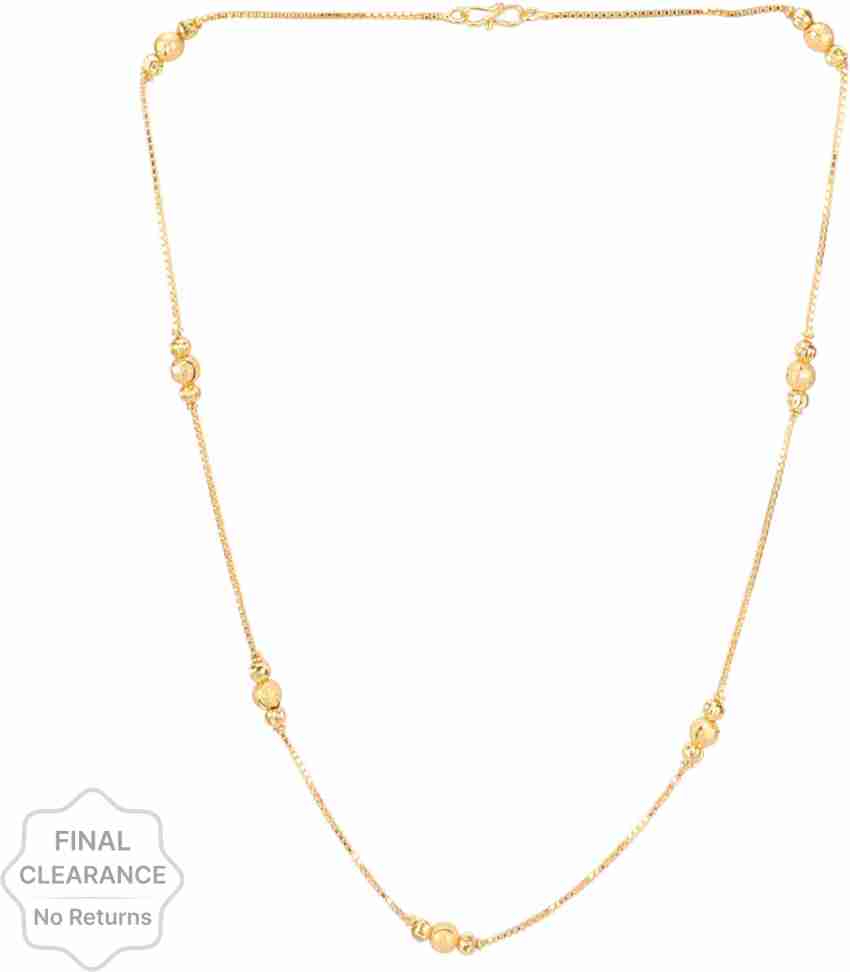 1-GN-V00633 - 24K 995 Pure Gold Necklace for Women