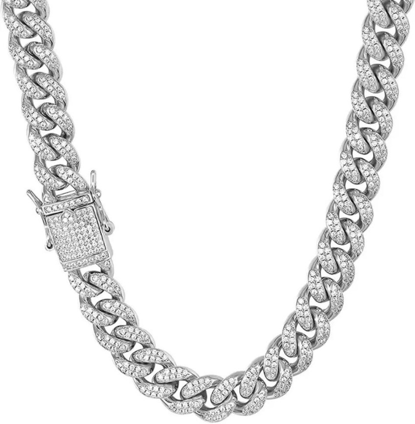 vien Mc Stan HINDI Style Link Chain for Men Women Miami Necklace Iced Out  Chain Gold-plated Cubic Zirconia Alloy, Zinc Locket Set Price in India -  Buy vien Mc Stan HINDI Style
