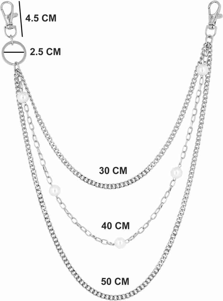 Its 4 You Hip Hop Jean Chain,Punk Pant Chain,Jean Chain,Two Layer (For  Womens And Mens) Sterling Silver Plated Stainless Steel Chain Price in  India - Buy Its 4 You Hip Hop Jean