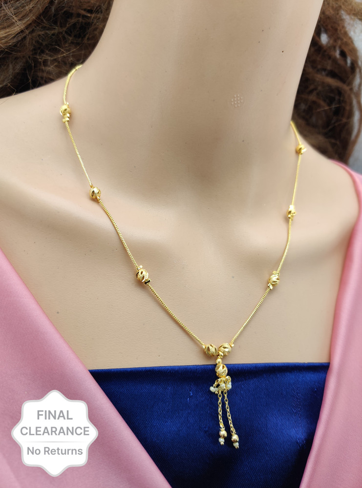 NIDEXO ENTERPRISE Classic Gold Plated Mangalsutra Tanmaniya