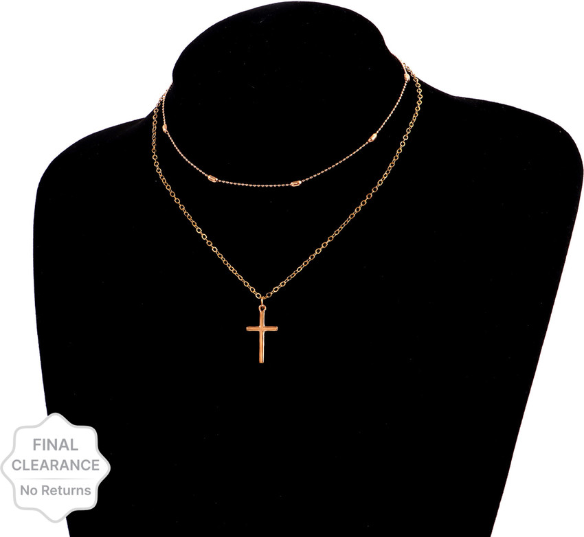 Discover 144+ double chain cross necklace latest songngunhatanh.edu.vn