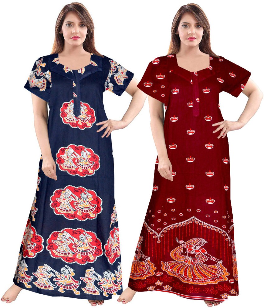 Flipkart night outlet dress cotton