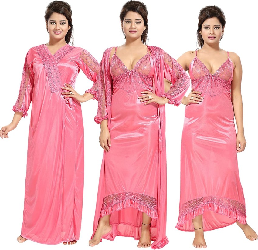 satin nighty flipkart