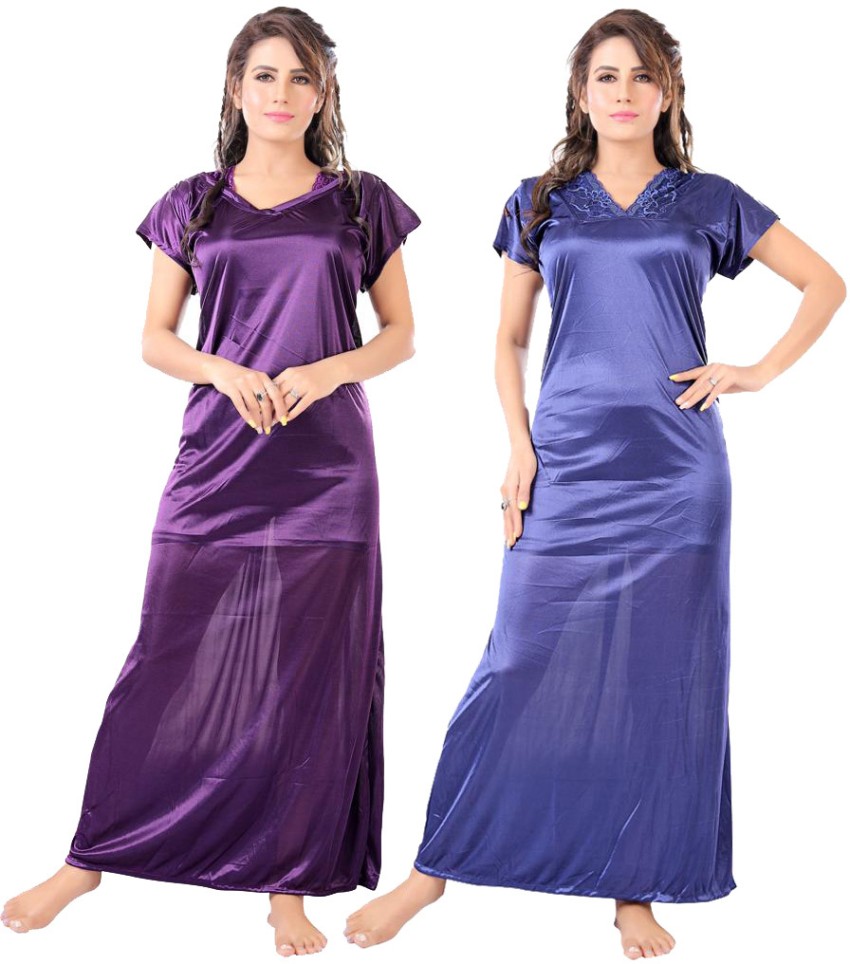 satin nighty flipkart