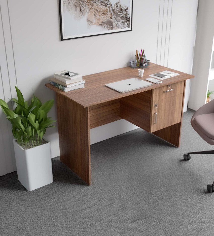 NEUDOT YAHOO Engineered Wood Office Table Price in India - Buy ...