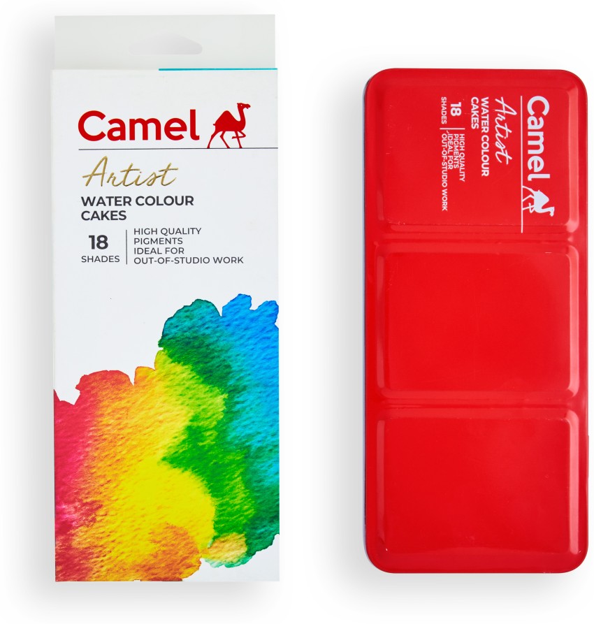 Any Color Pack Of 170 Gram 18 Shades Camel Artists Water Colour Cakes For  Drawing at Best Price in Ambala | Inder Traders